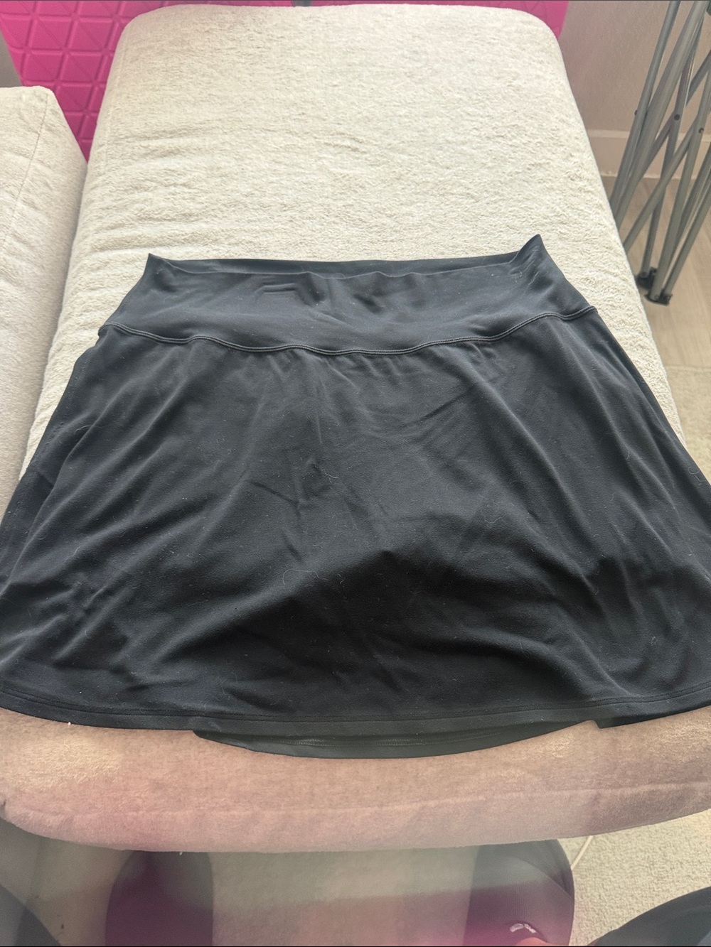 CRZ YOGA Black Circle Skater Skirt